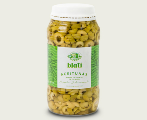 03. ACEITUNAS VERDES EN RODAJAS EN SALMUERA 500 GRS