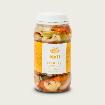 06. PICKLES MIXTOS EN VINAGRE DE ALCOHOL 500 GRS