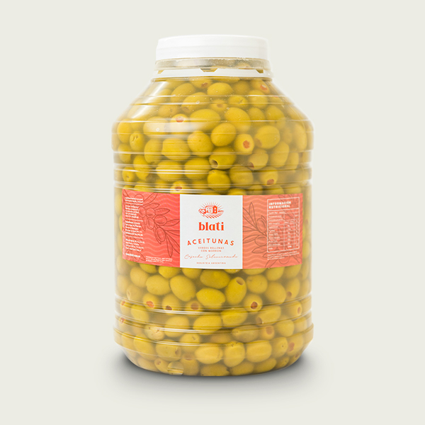 05. ACEITUNAS VERDES RELLENAS CON MORRON 5Kg